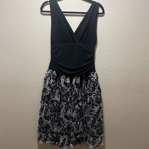 Beautiful, deep V-neck dress